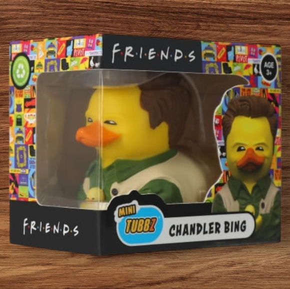 NIB Tubbz Mini Friends Set: Rachel Green, Phoebe Buffay, And Chandler Bing Ducks - Picture 12 of 16